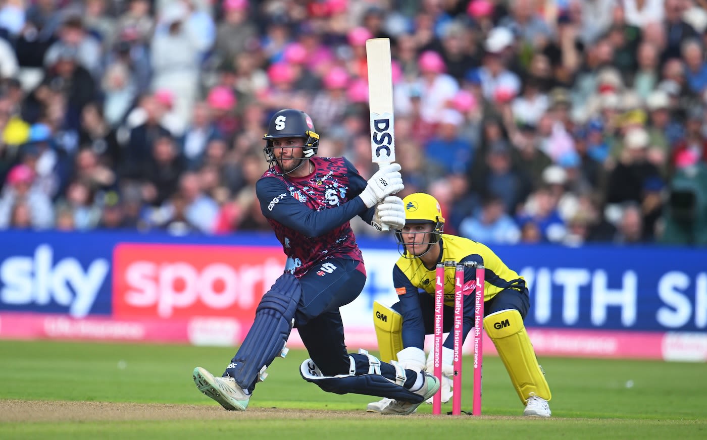 Justin Broad struck a half-century in 30 deliveries
