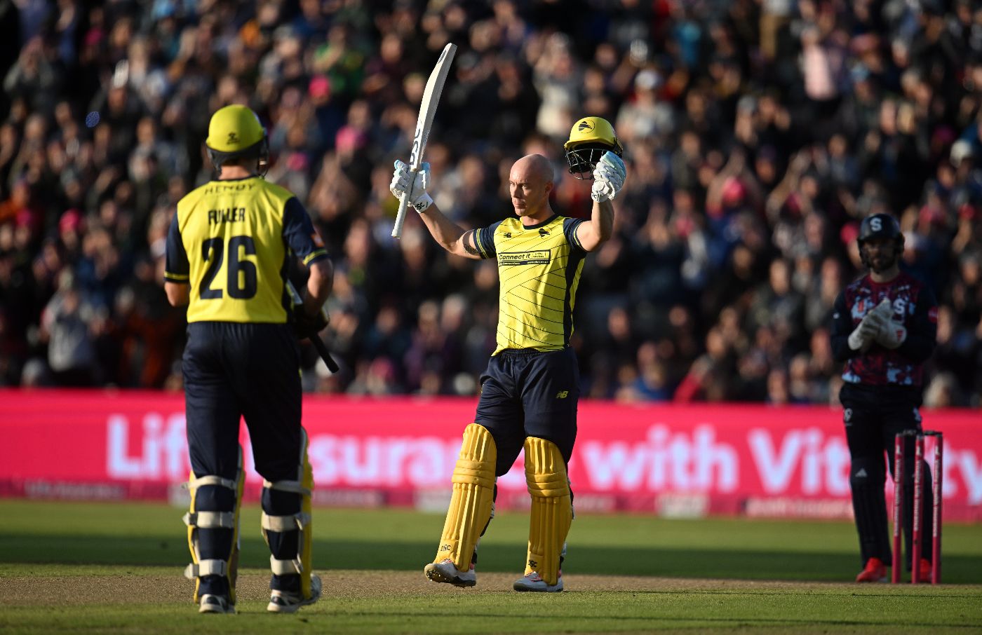 Chris Lynn landed the first-ever Finals Day hundred