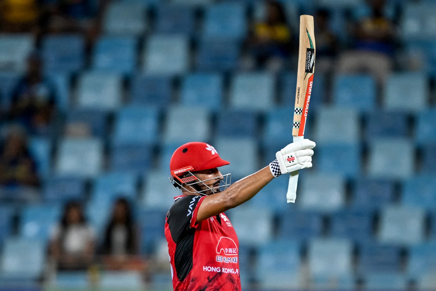Nizakat Khan became the second Hong Kong batter to score a T20I fifty in the Asia Cup