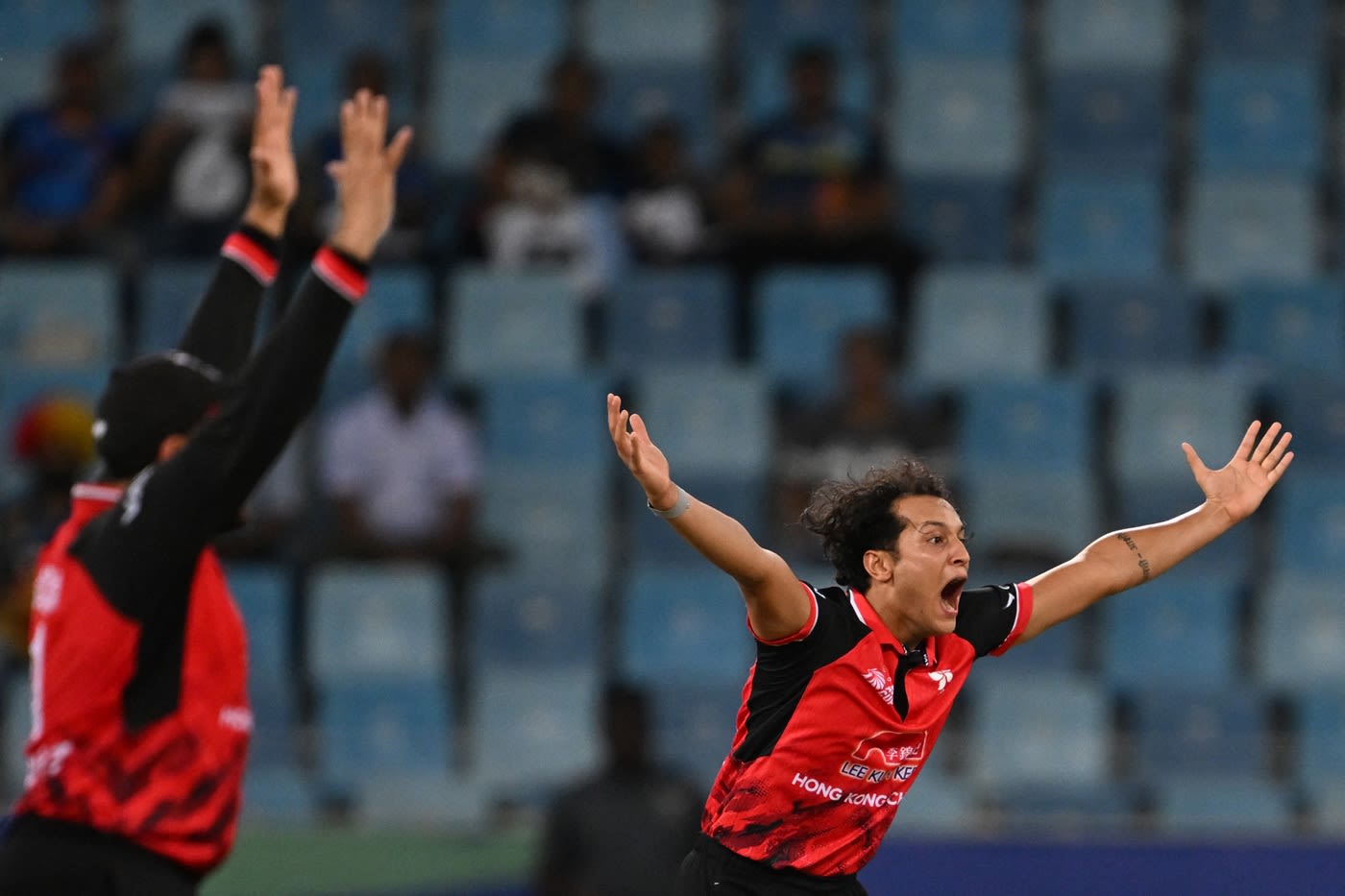 A short ball from Ayush Shukla accounted for Kusal Mendis