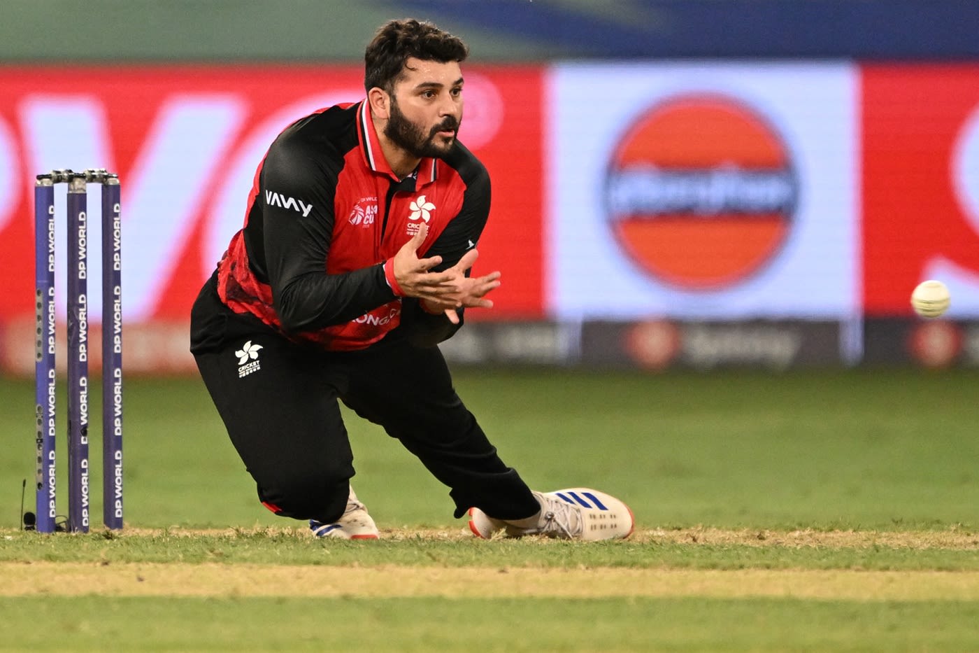 Kinchit Shah fields off his own bowling