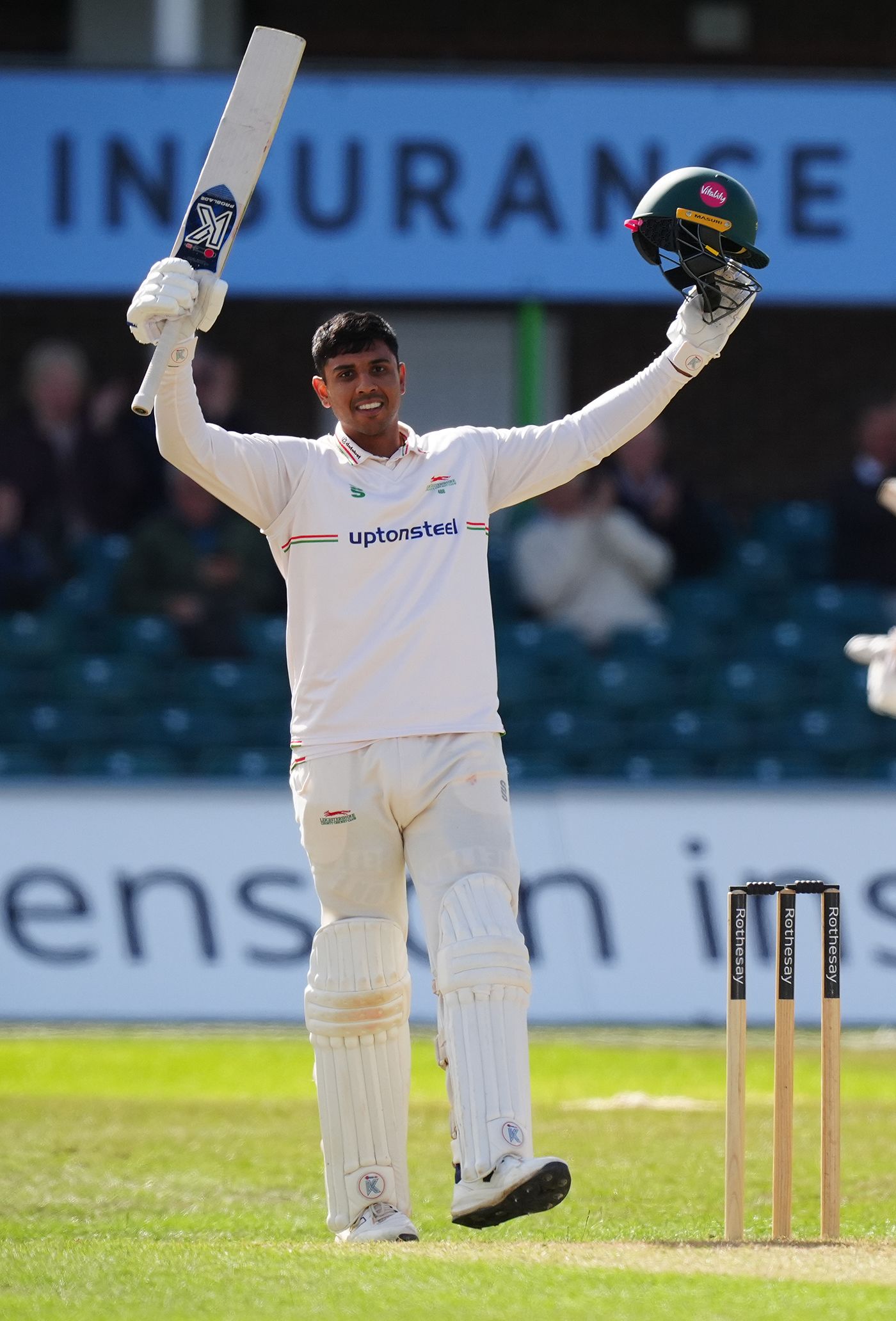 Rishi Patel made his second hundred of the season