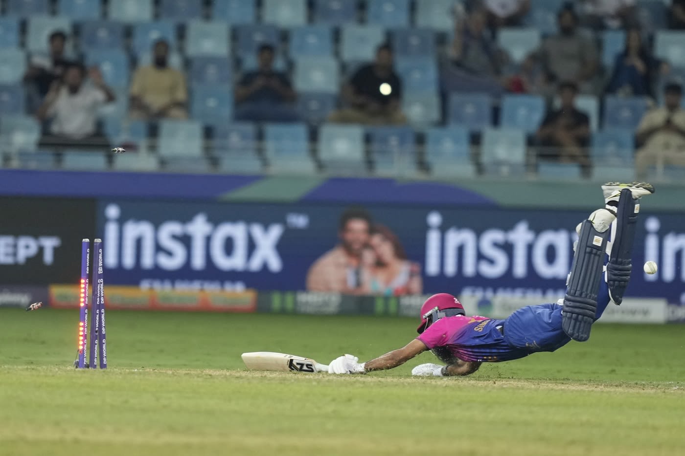 Simranjeet Singh dived to save himself, but in vain