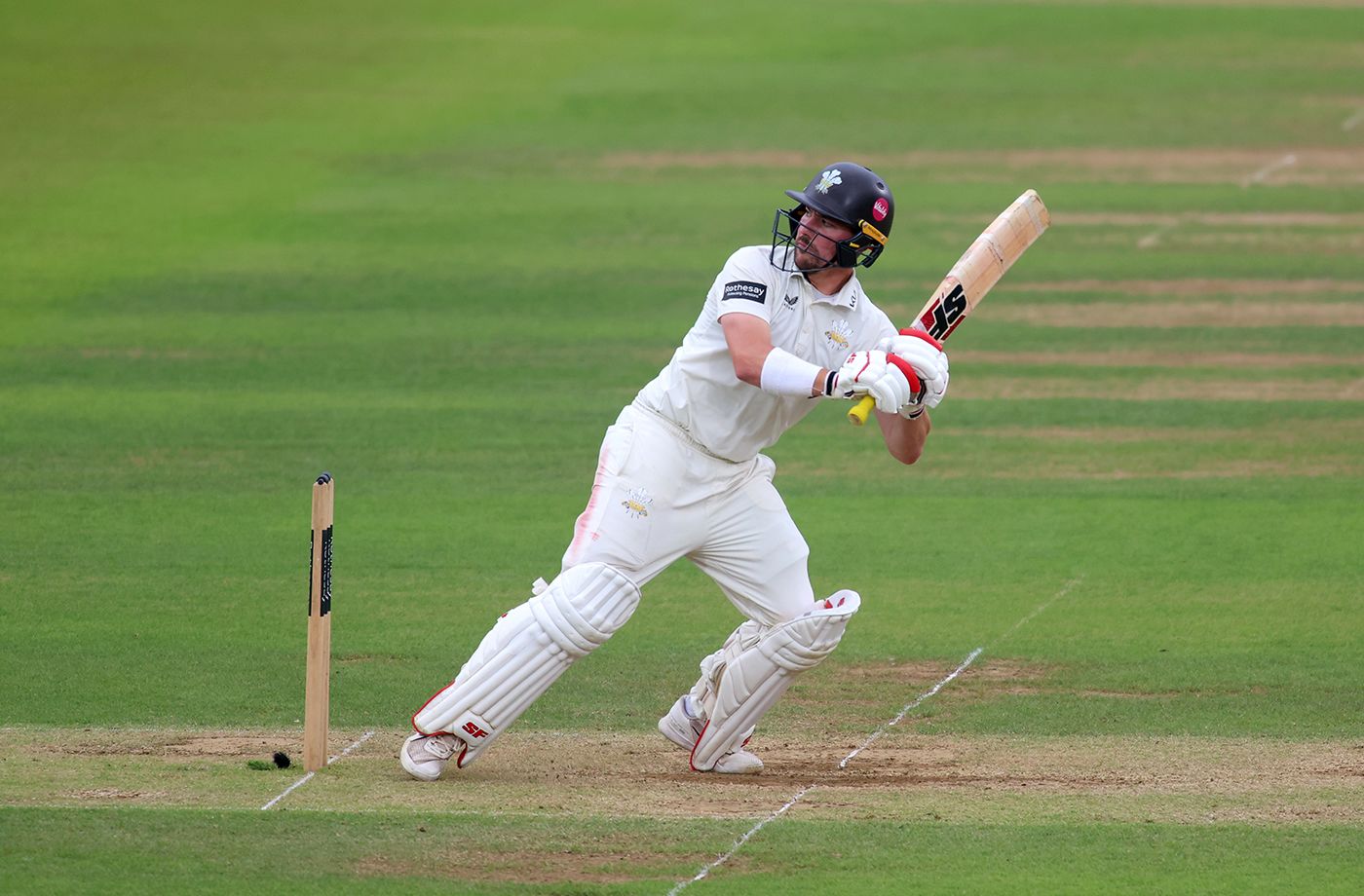 Rory Burns was positive at the start of Surrey's chase