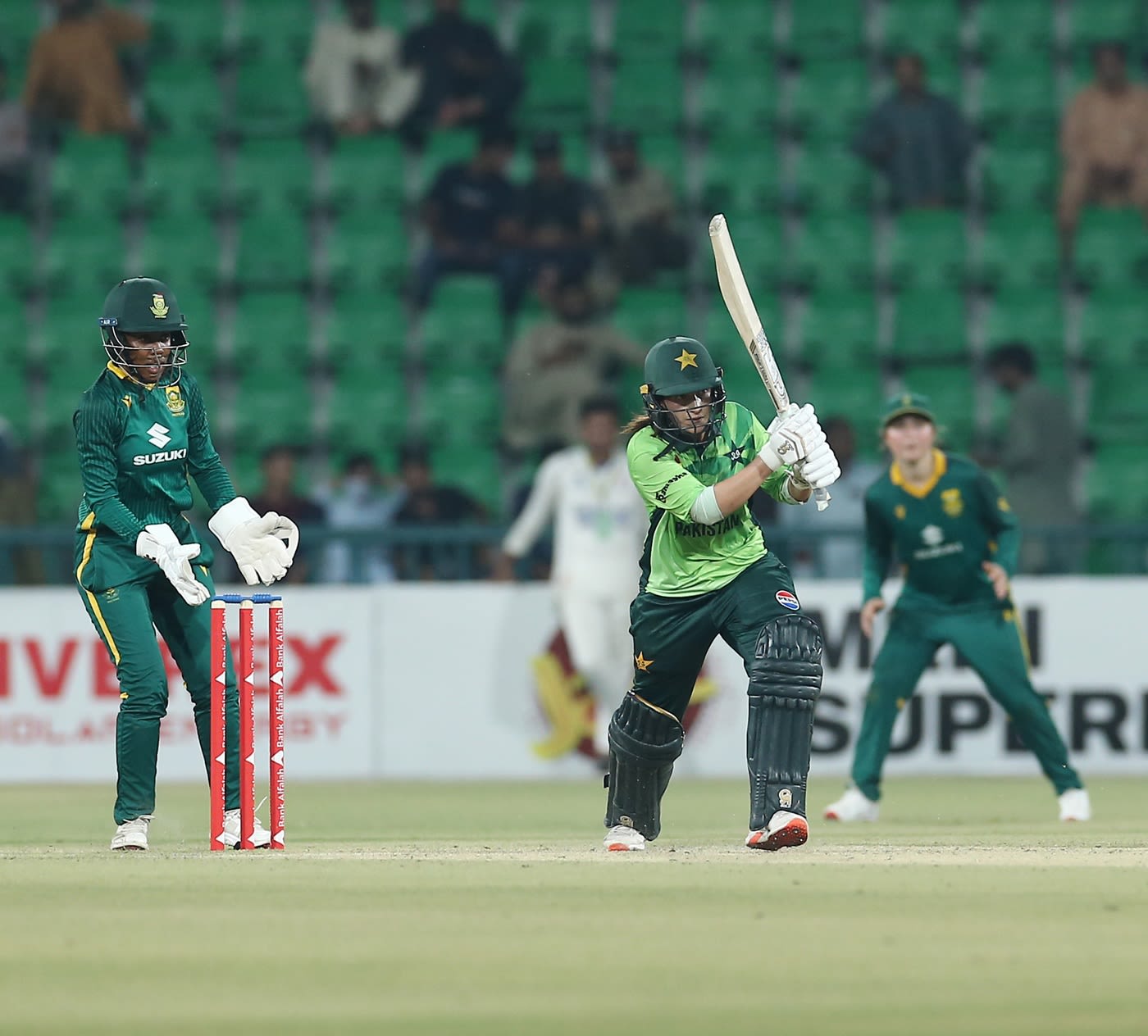 Natalia Pervaiz brought up her maiden ODI half-century