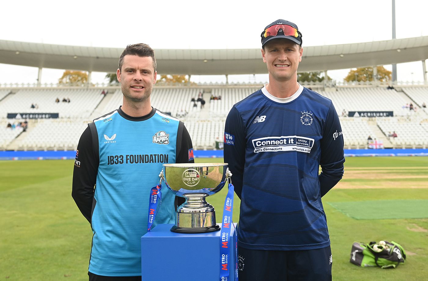 Jake Libby and Nick Gubbins pose with the trophy