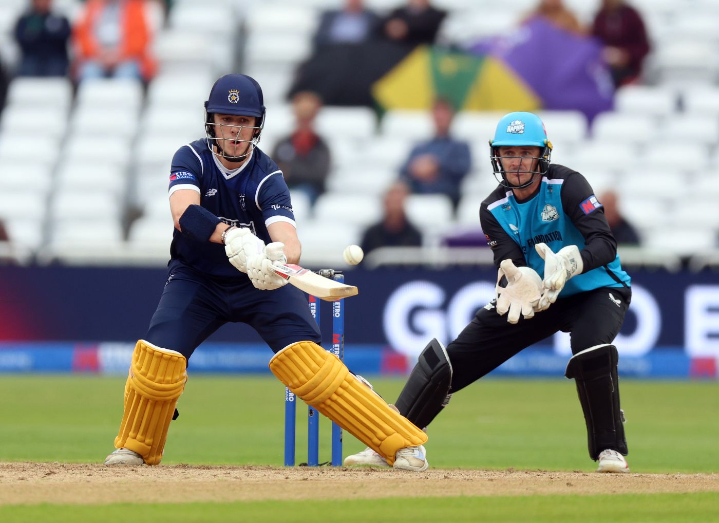 Ali Orr lines up a ramp during his century in the final