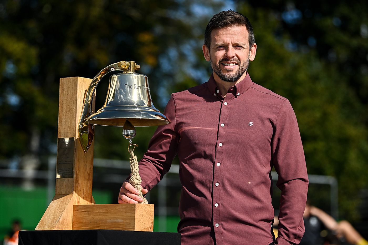 Ed Joyce rang the five-minute bell