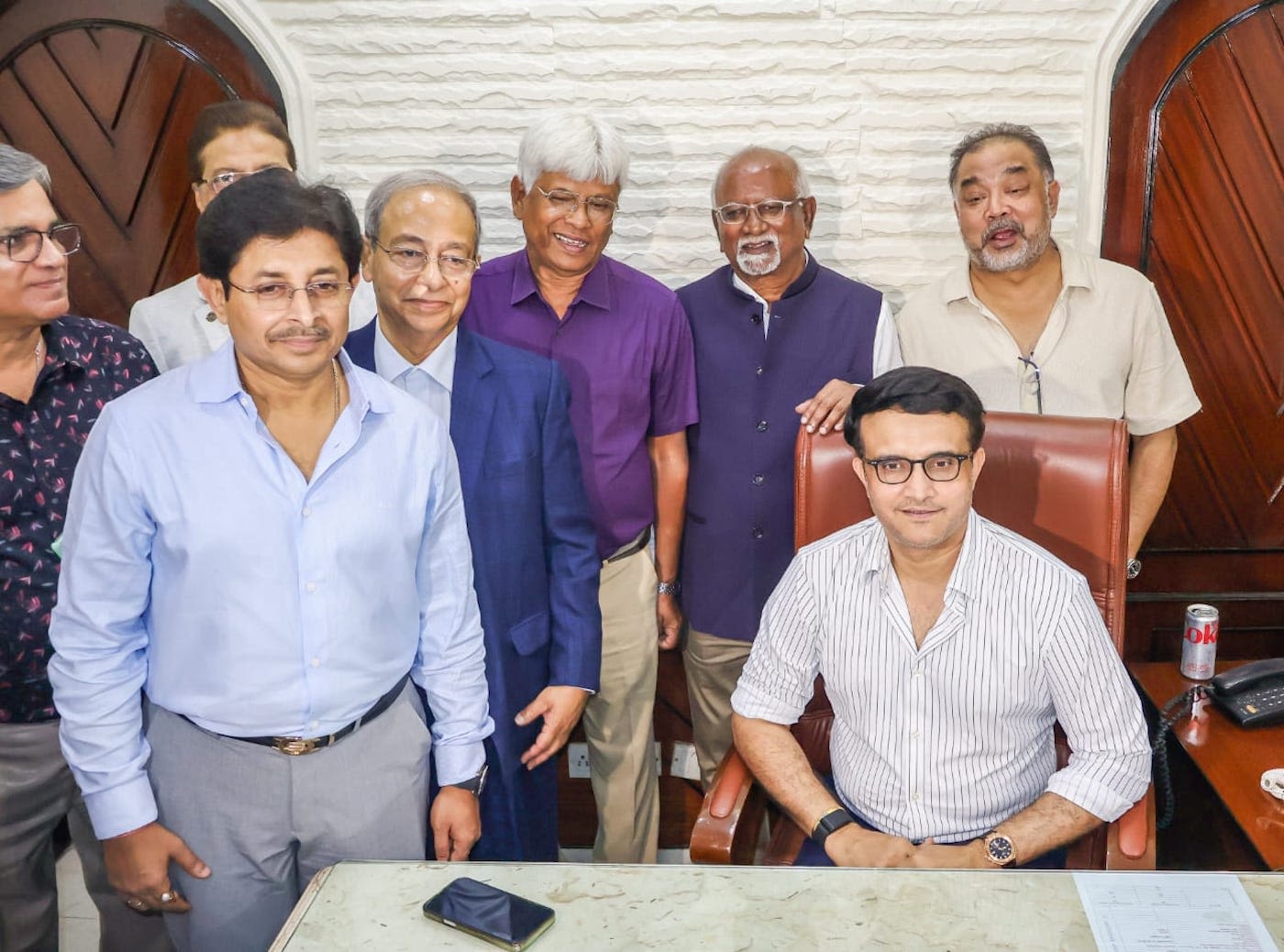 Sourav Ganguly took over as president at Cricket Association of Bengal (CAB) from his brother Snehasish Ganguly