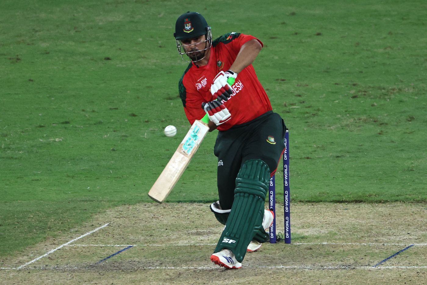 Nurul Hasan goes down the ground
