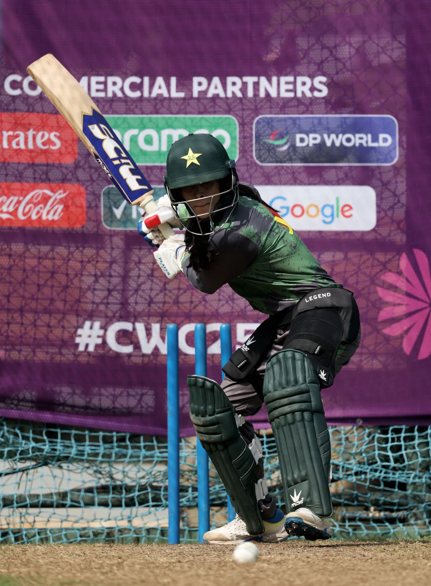 Sidra Nawaz has a swing in the net