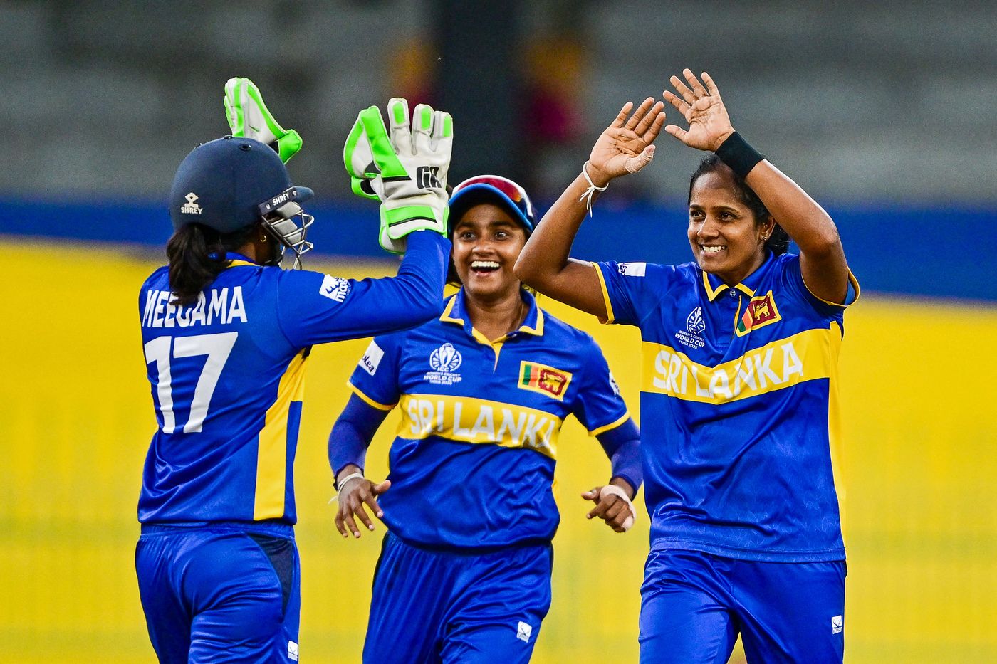 Inoka Ranaweera took two wickets in the same over