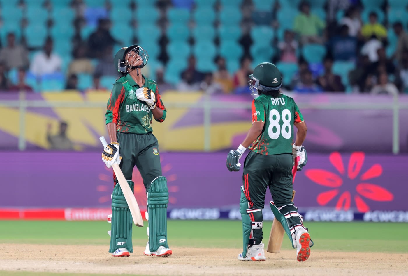 Shorna Akter and Ritu Moni shared a 37-run stand off just 18 balls