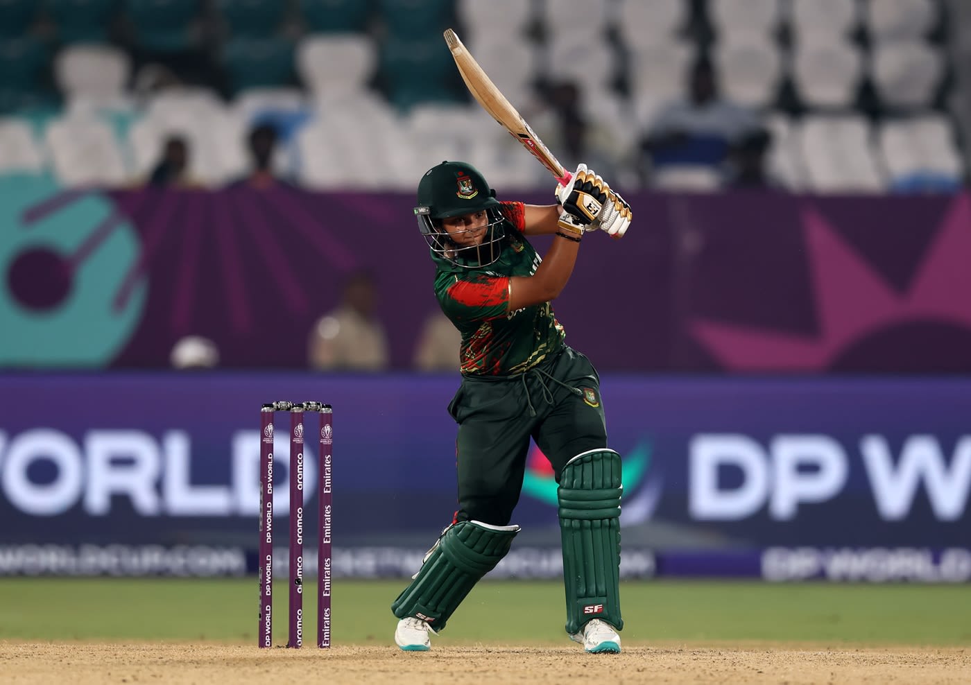 Sobhana Mostary punches one straight down the ground