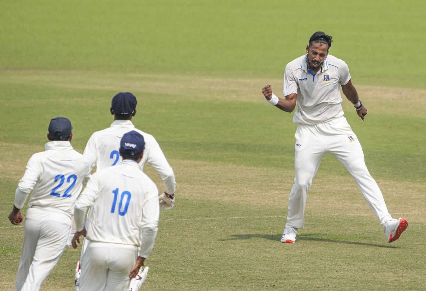 Ishan Porel is pumped up after dismissing J Suchith