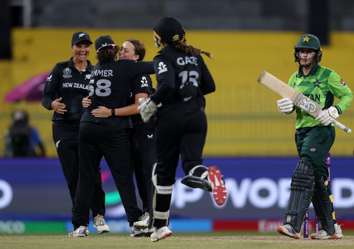 Eden Carson struck in her first over with the wicket of Natalia Pervaiz