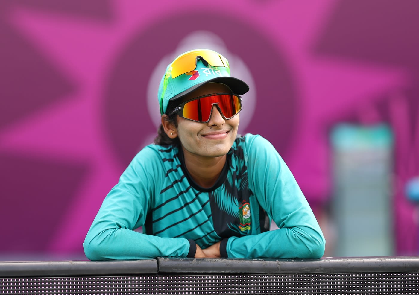 Rabeya Khan was in a relaxed mood during training
