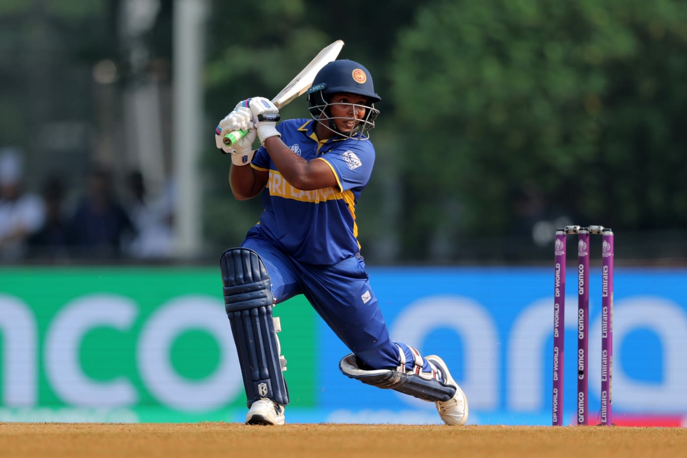 Hasini Perera scored her first ODI half-century