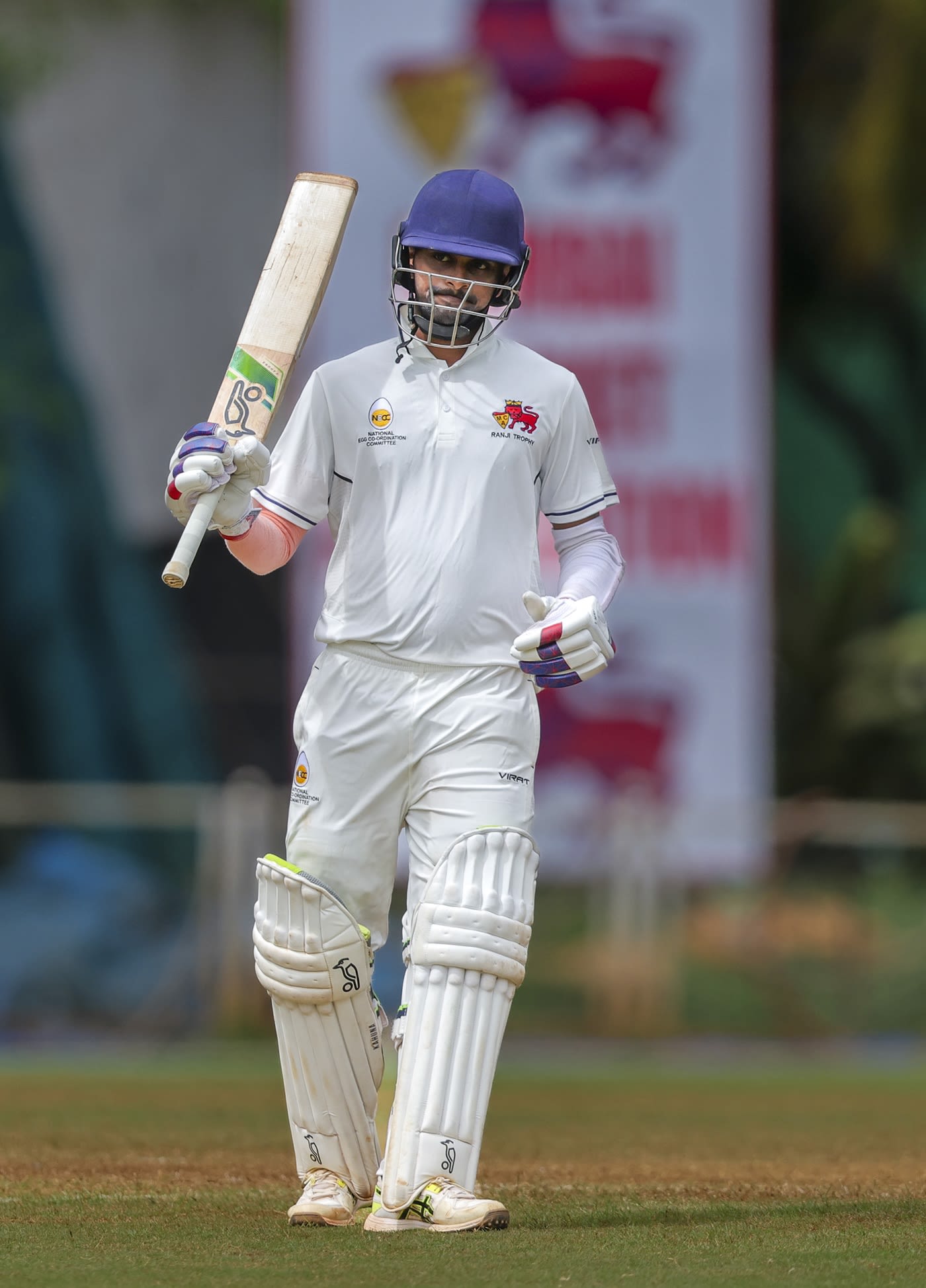 Akash Anand scored a gritty half-century