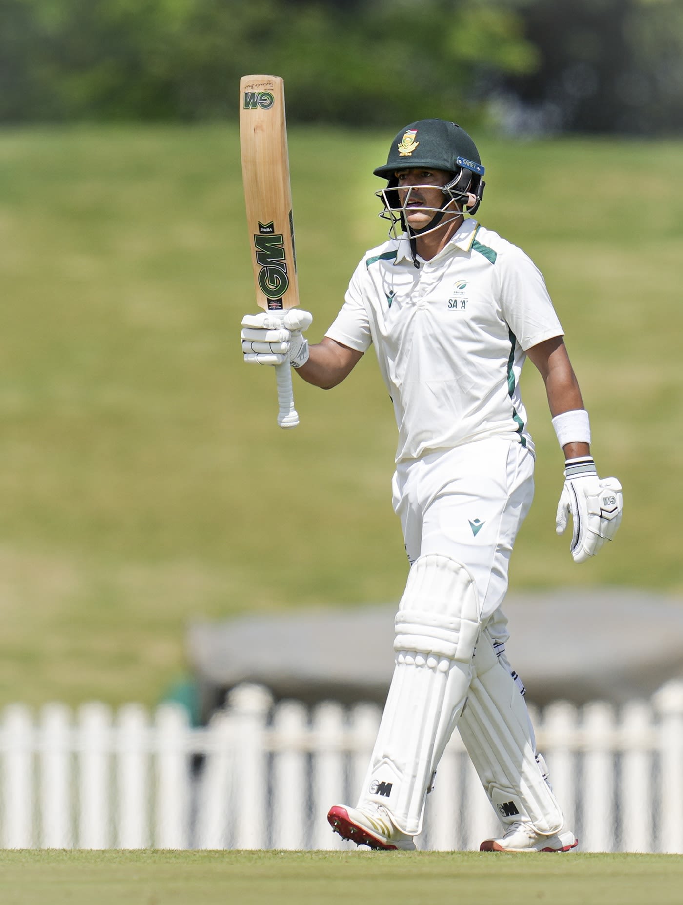 Zubayr Hamza brings up his fifty