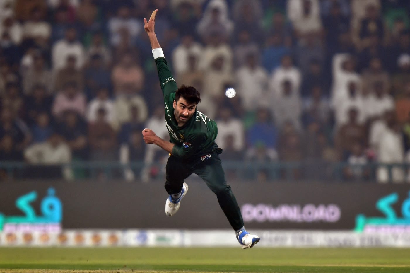 Salman Mirza's figures of 3 for 14 were his best in T20Is