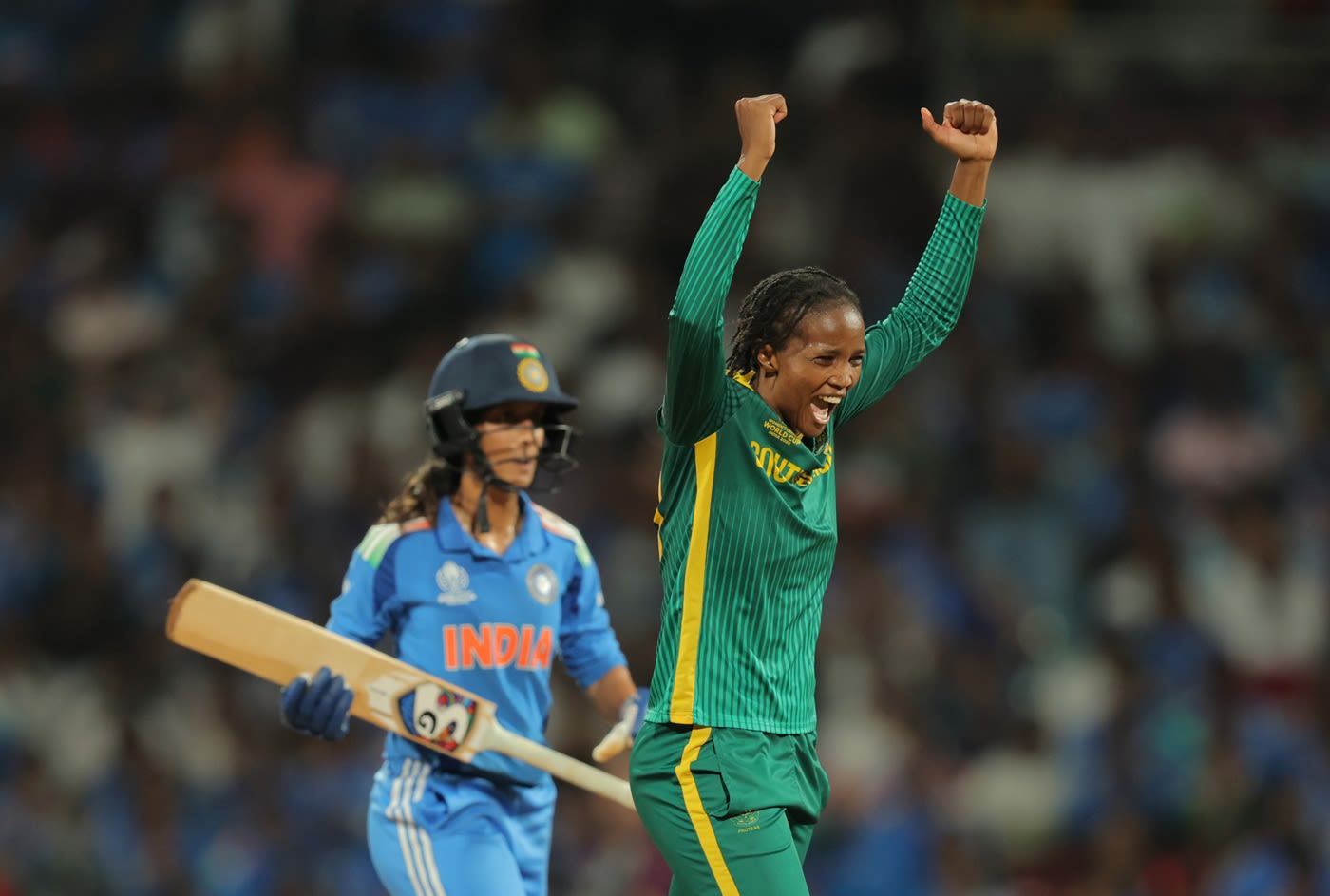 Ayabonga Khaka got the big wicket of Shafali Verma