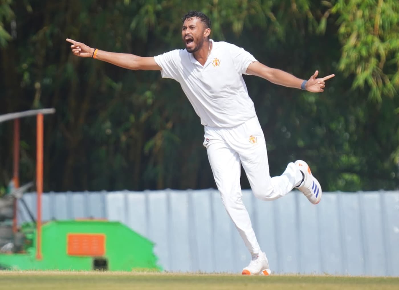 Vidwath Kaverappa was among the wickets for Karnataka