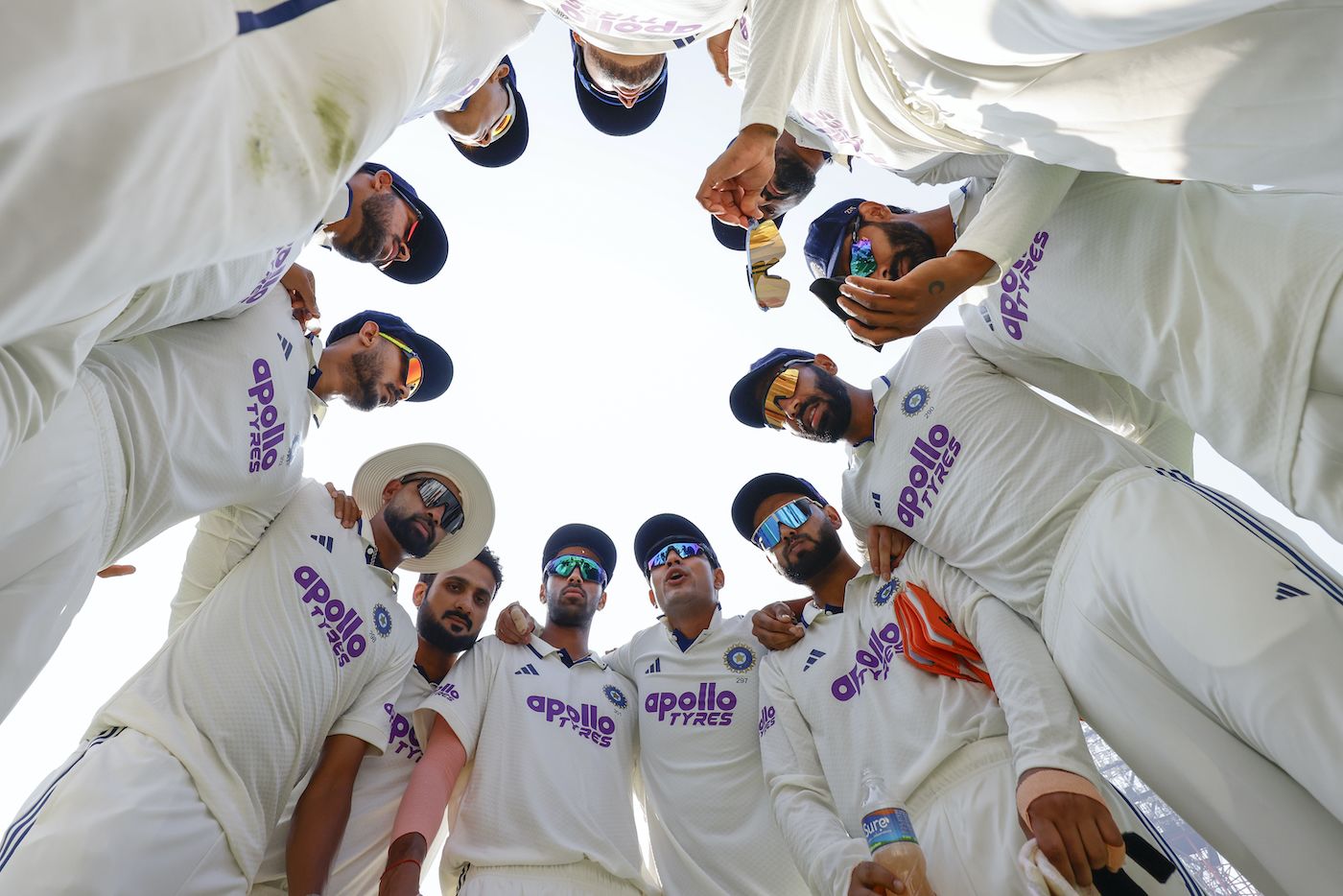 Shubman Gill addresses his mostly young huddle