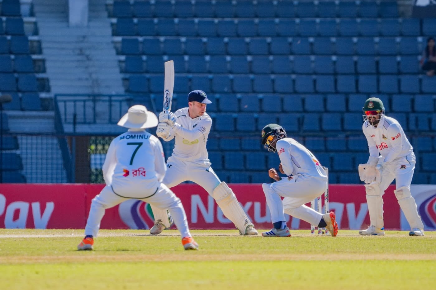 Andy McBrine scored a fifty on fourth morning