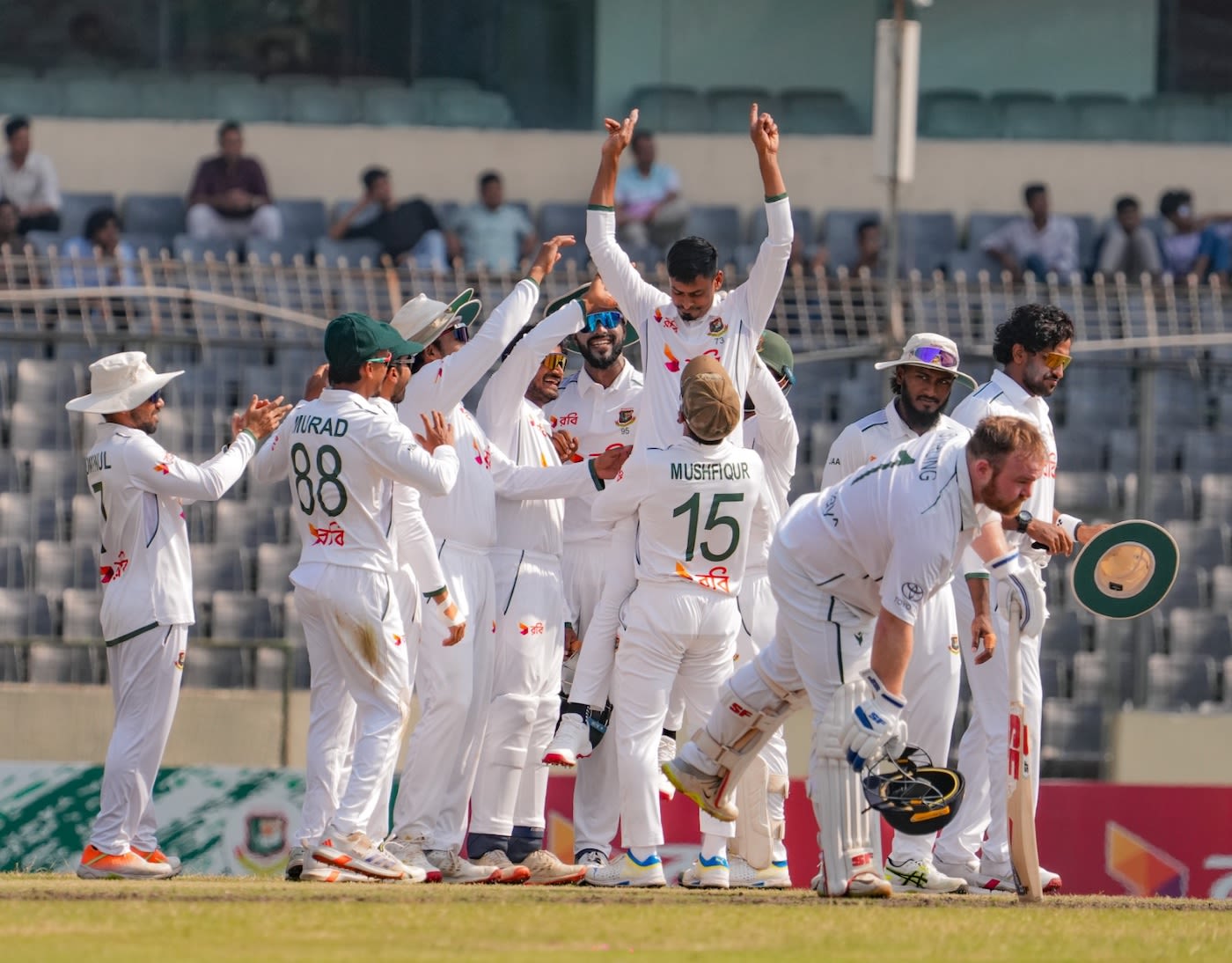 Taijul Islam broke Shakib Al Hasan's record to become the highest wicket-taker in Tests for Bangladesh