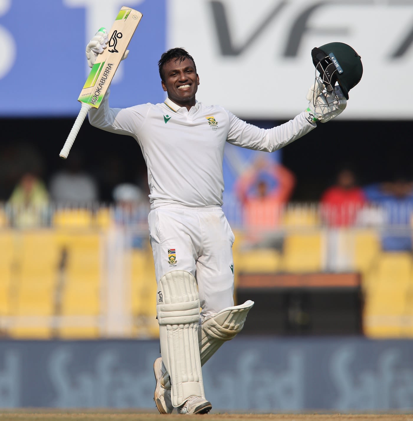 Senuran Muthusamy brought up his first Test century
