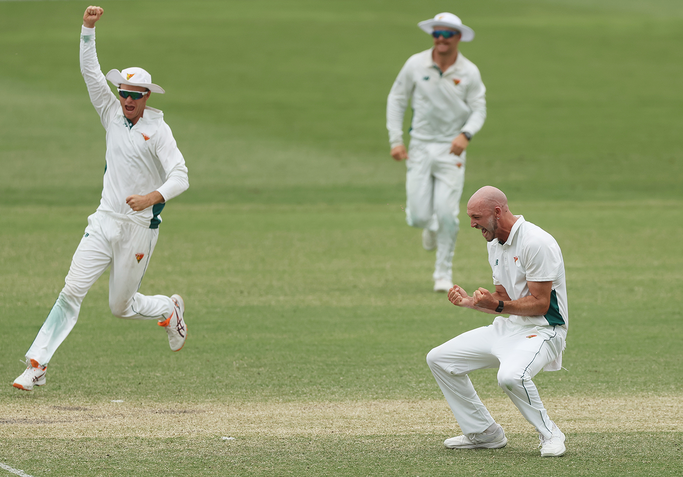 Gabe Bell ripped out three wickets in an over
