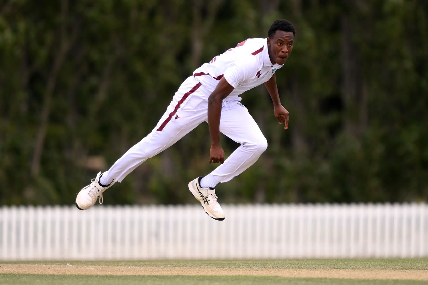 Johann Layne was among the wickets for the West Indians