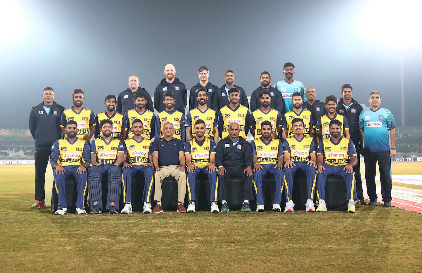 Sri Lanka's team pose for a photo