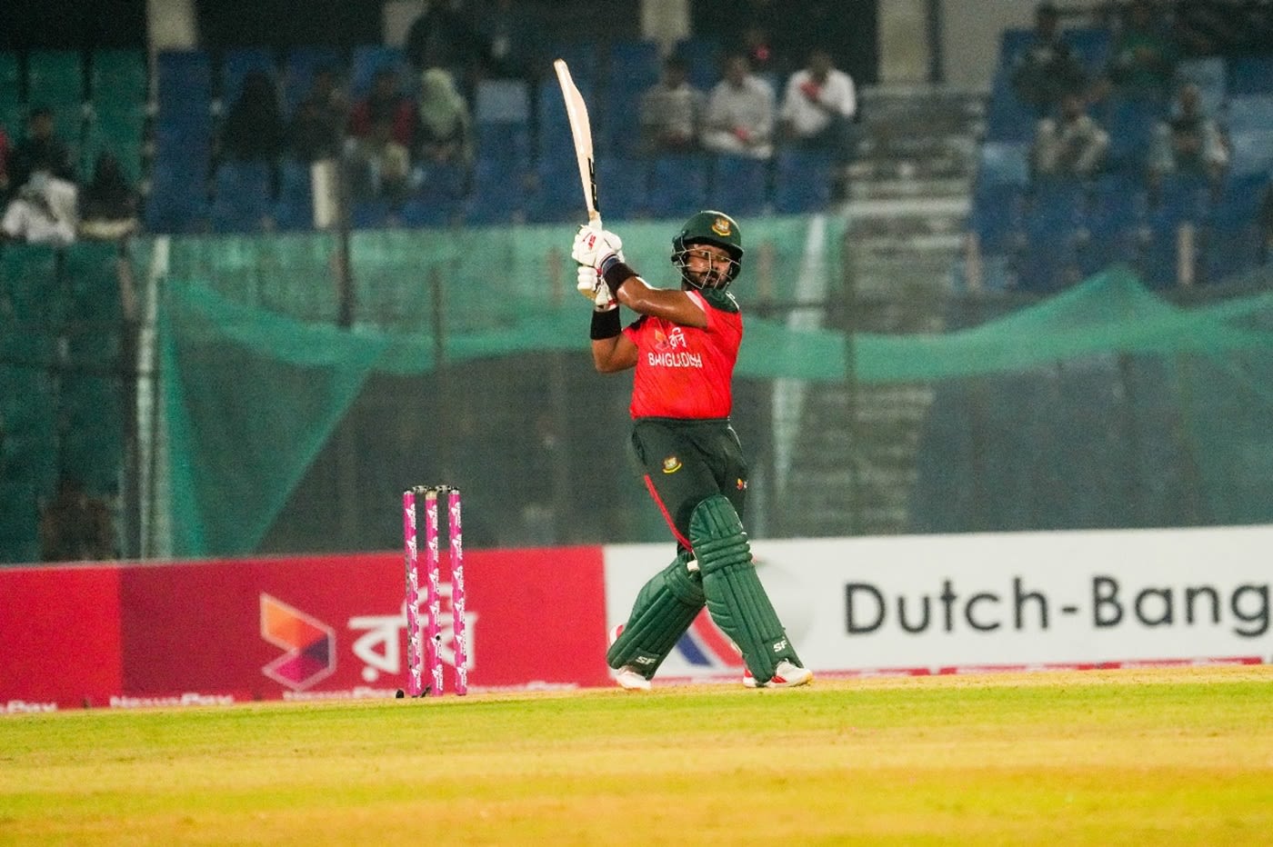 Parvez Hossain Emon batted at a quick pace in the chase