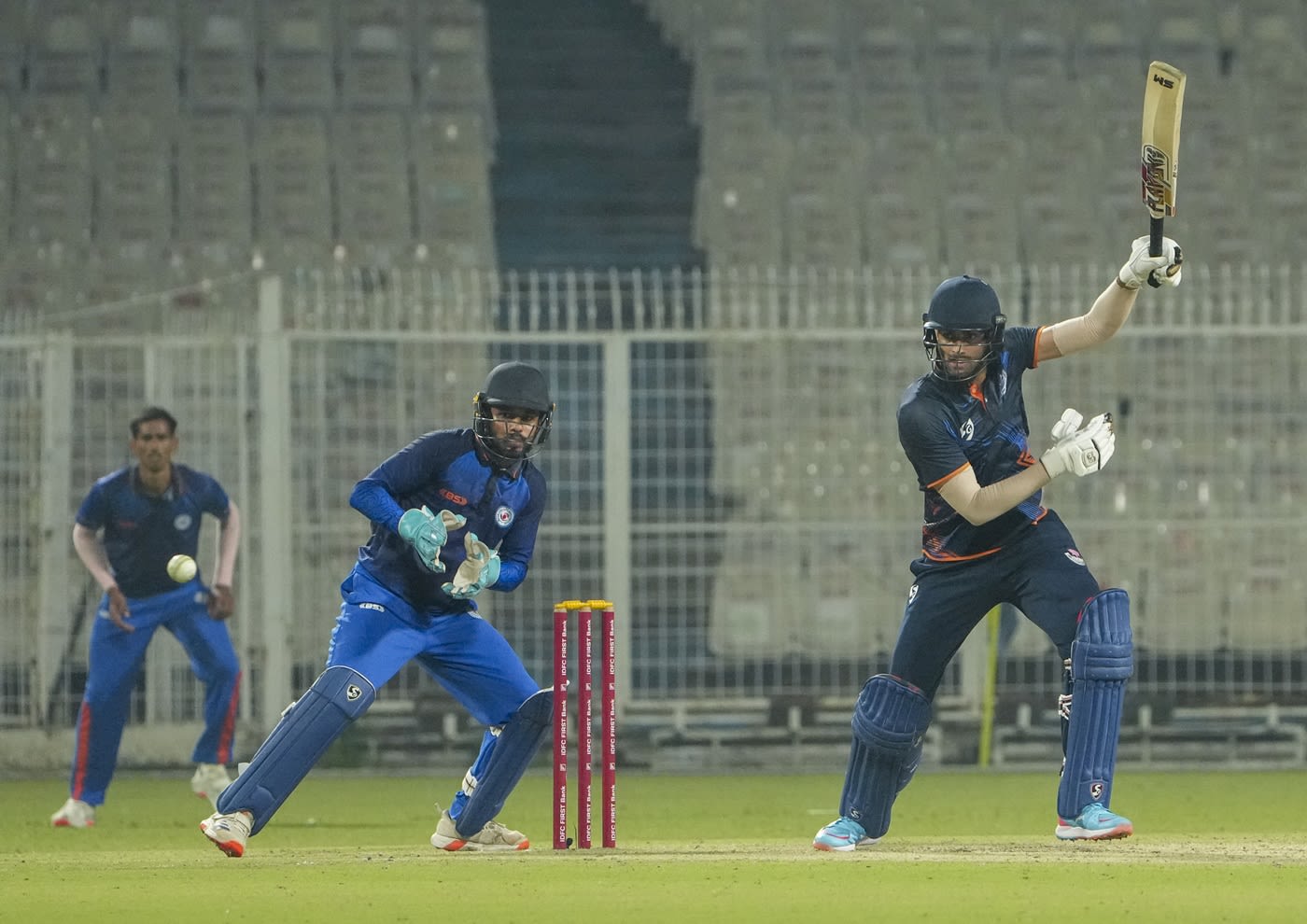 Qamran Iqbal forces one away