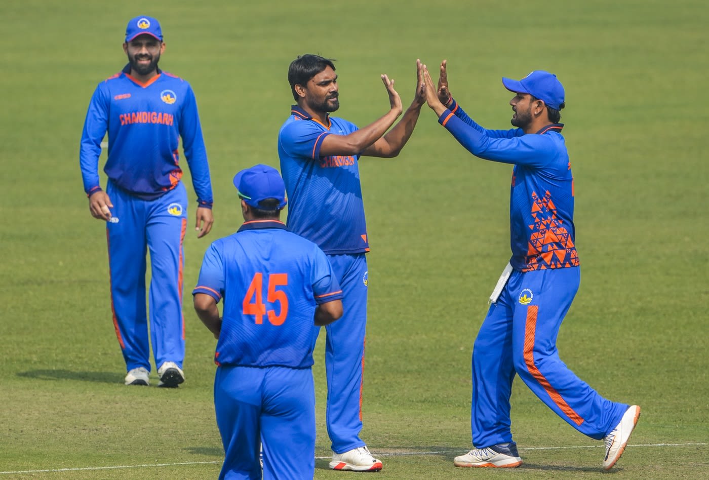 Sandeep Sharma picked up 4 for 26, which included a maiden