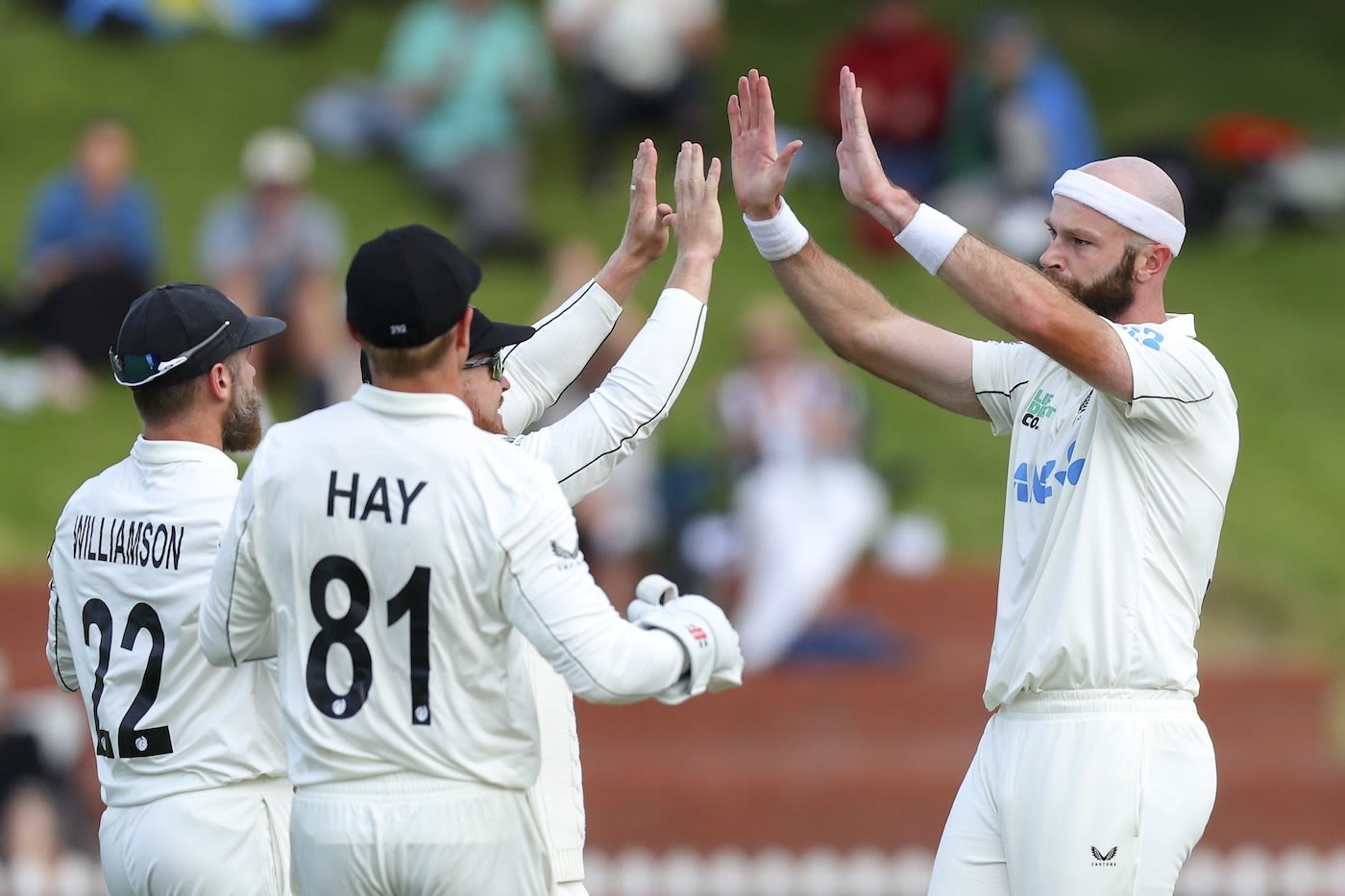 Michael Rae picked up the first wicket of West Indies' second innings
