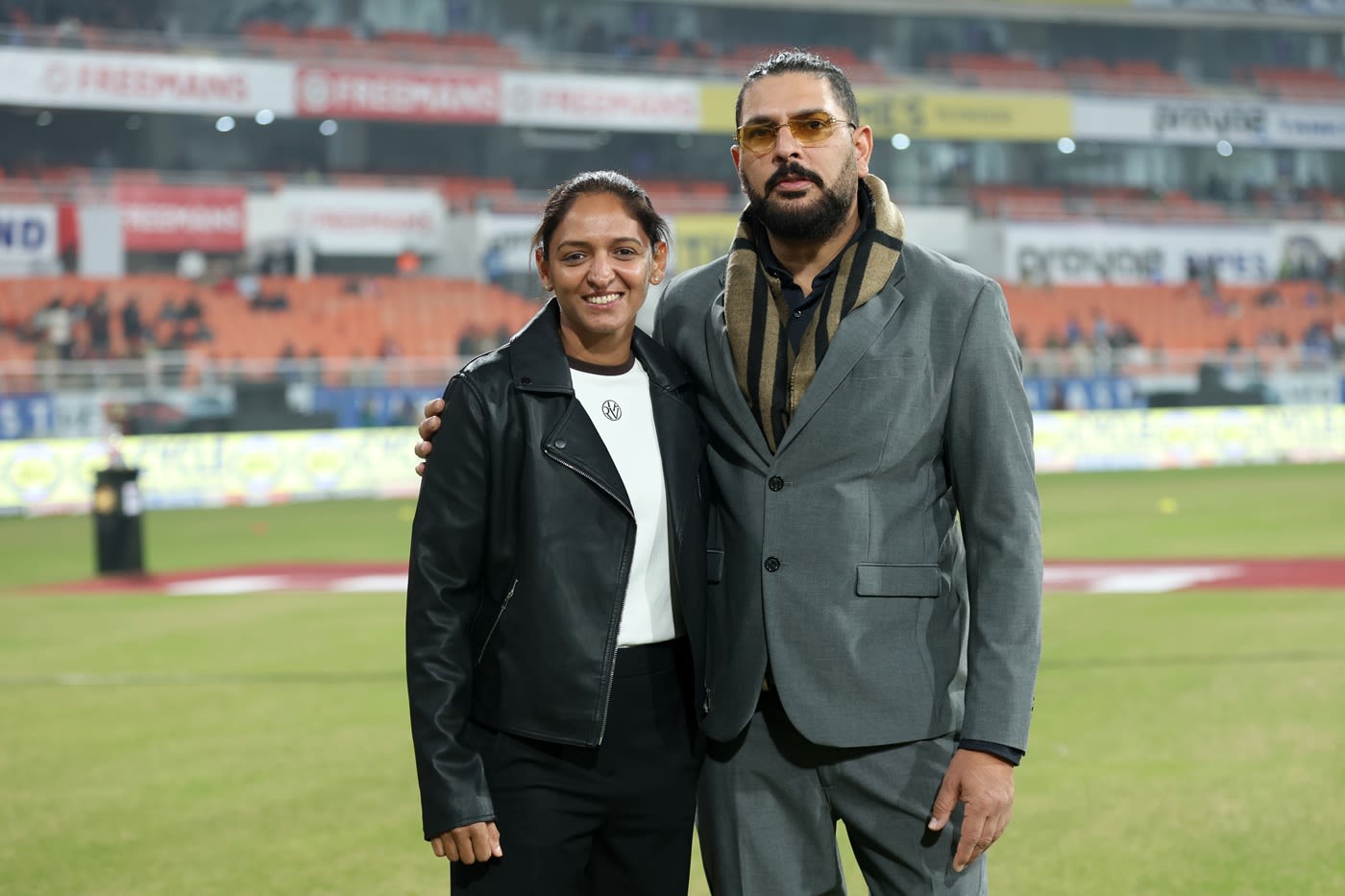 Harmanpreet Kaur and Yuvraj Singh have stands named after them at the New Chandigarh Stadium