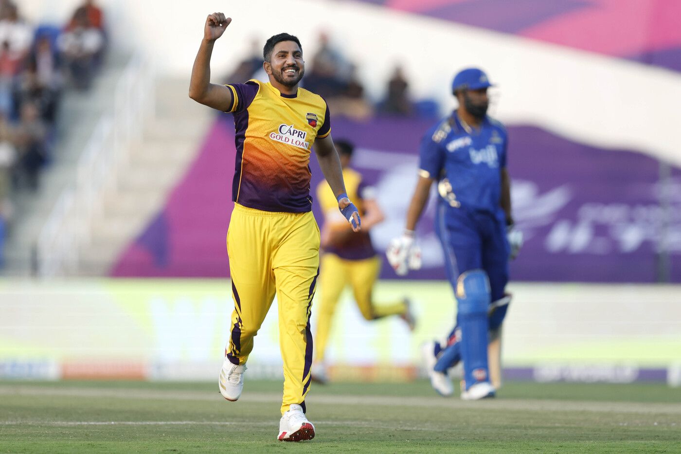 Junaid Siddique took two wickets in the same over