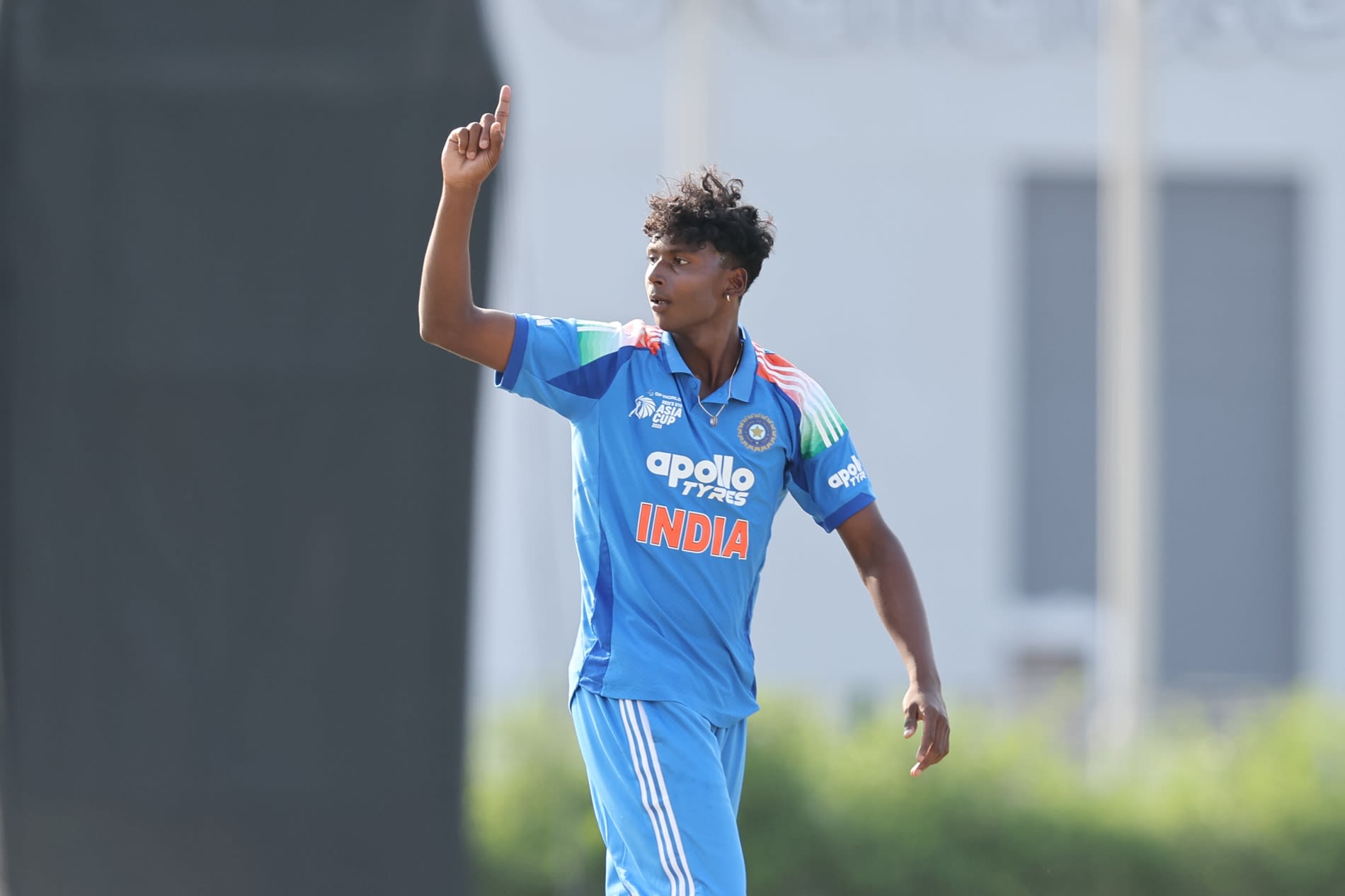 Deepesh Devendran celebrates a wicket