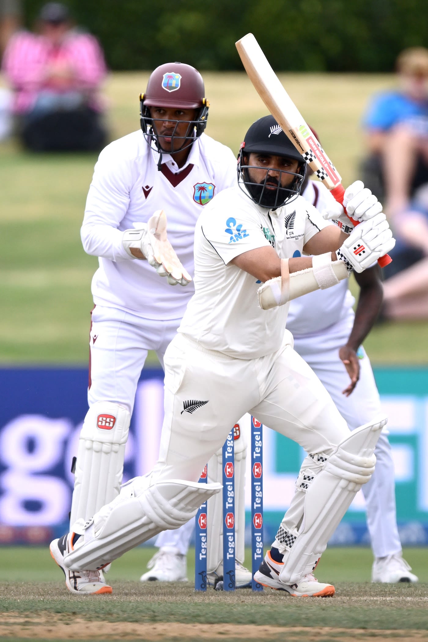 Ajaz Patel scored a run-a-ball 30