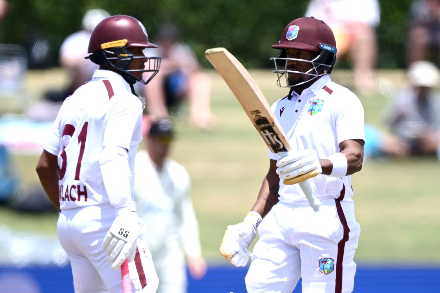 Kavem Hodge celebrates his half-century with Tevin Imlach