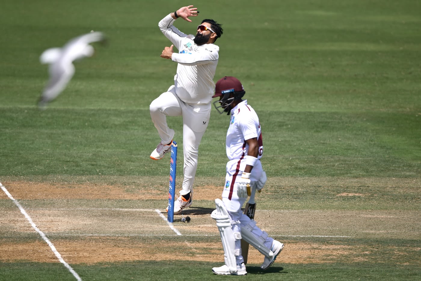 After 85 wickets away, Ajaz Patel picked up his first at home