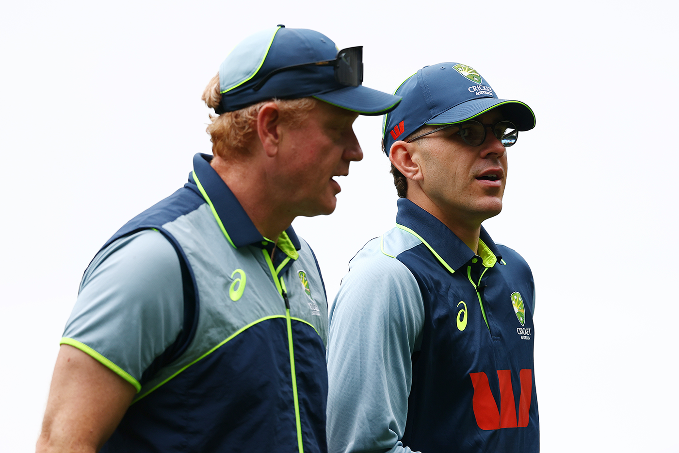 Andrew McDonald with offspinner Todd Murphy