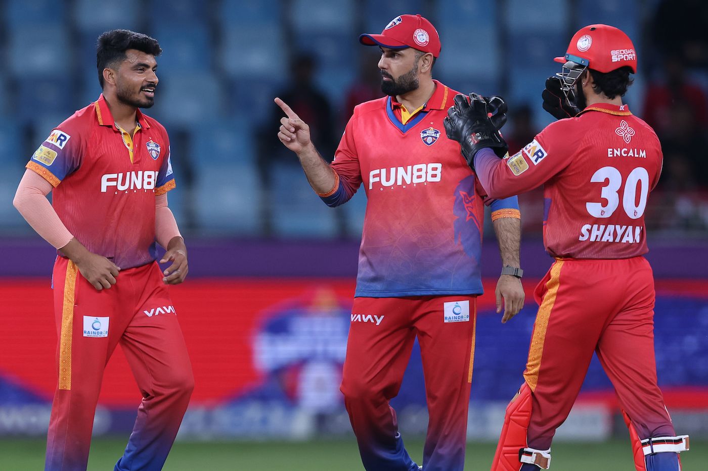 Haider Ali had an impressive outing taking 2 for 13 in four overs