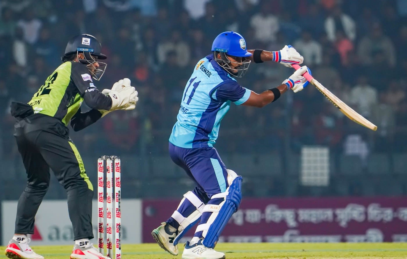 Shykat Ali plays a shot