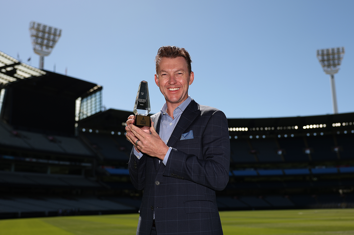 Brett Lee was inducted into the Cricket Australia Hall of Fame