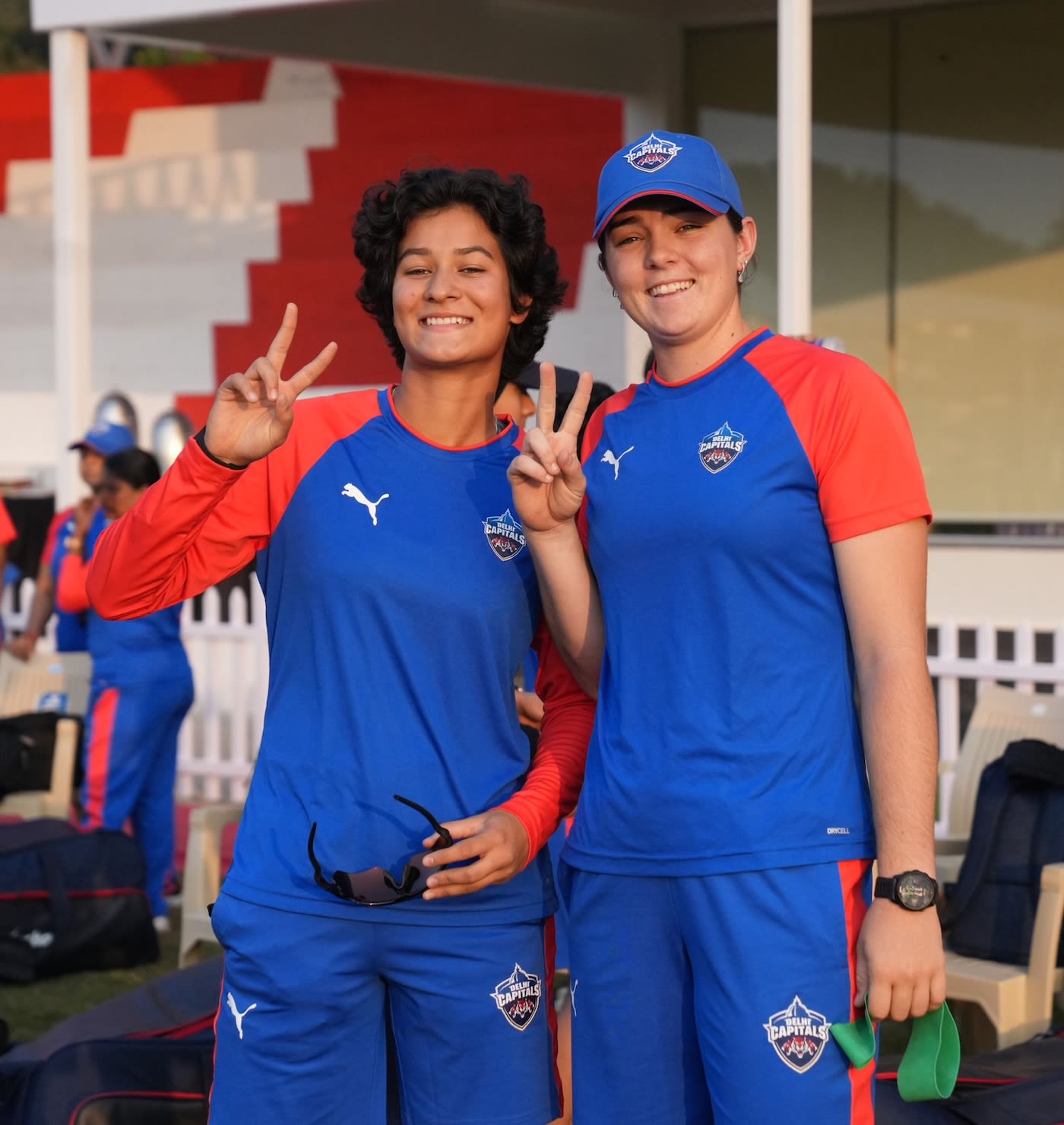 Deeya Yadav and Lucy Hamilton catch up