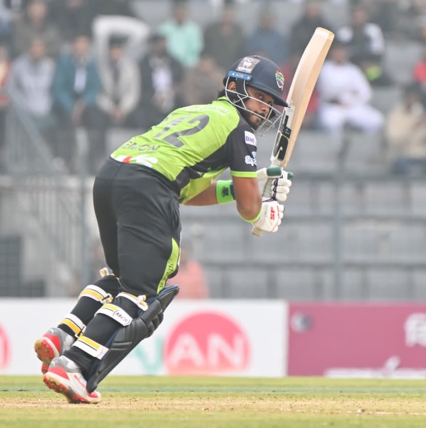 Parvez Hossain Emon flicks the ball